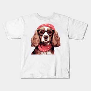 Fancy Cocker Spaniel Dog Kids T-Shirt